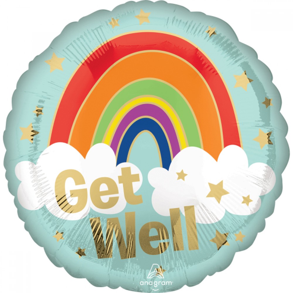 ''GET WELL '' ΜΕΤΑΛΛΙΚΟ ΜΠΑΛΟΝΙ 43 CM.